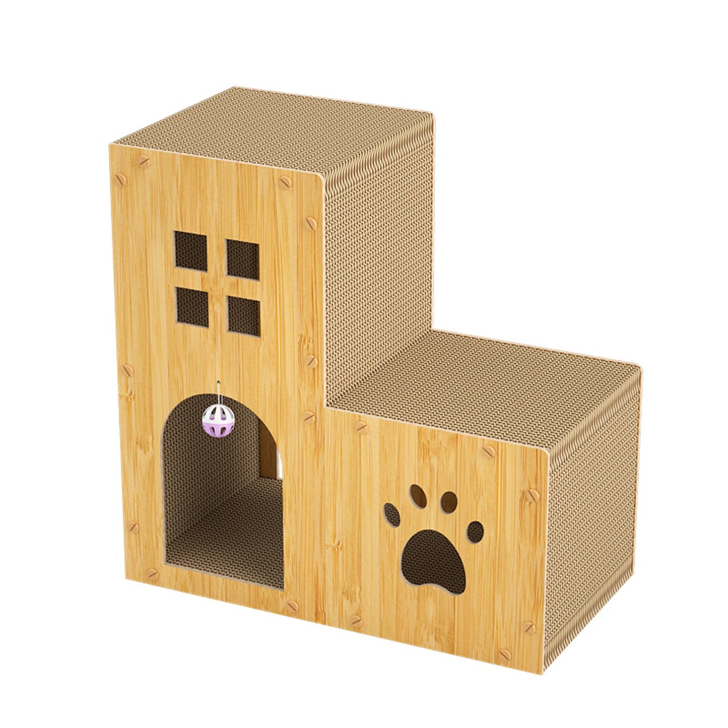 Cardboard Cat Scratcher House For Big Small Cat Funny Large Cardboard Cat House For Home Travel