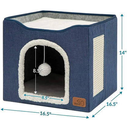 Winter Cat Bed – Warm House for Cats & Kittens
