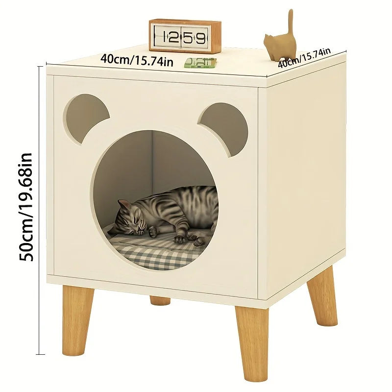 Wooden Cat House – Bedside Cat Furniture
