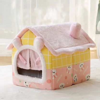 Indoor Winter Cat Dog House Deep Sleep Comfort Bed New Pet Nest Pets Tent Basket Cat Cave Cozy Dog Sofa Warm Cats Accessories