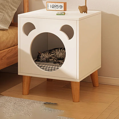 Wooden Cat House – Bedside Cat Furniture