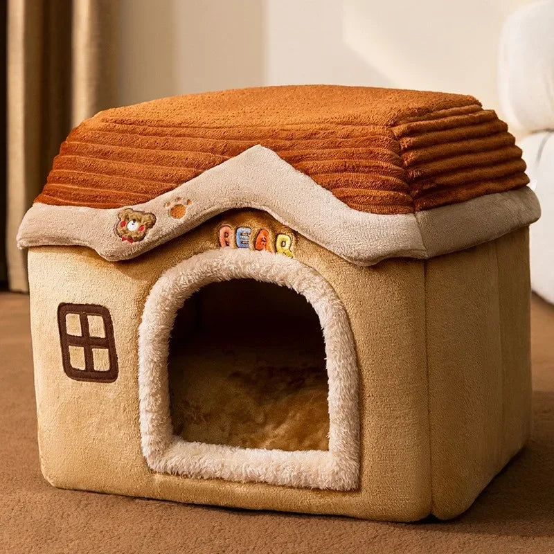 Indoor Winter Cat Dog House Deep Sleep Comfort Bed New Pet Nest Pets Tent Basket Cat Cave Cozy Dog Sofa Warm Cats Accessories