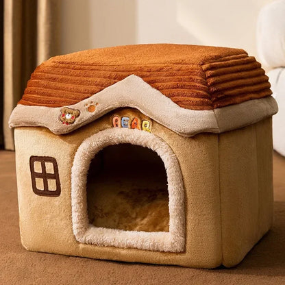 Indoor Winter Cat Dog House Deep Sleep Comfort Bed New Pet Nest Pets Tent Basket Cat Cave Cozy Dog Sofa Warm Cats Accessories