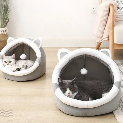 Cat Cave Bed – Semi-Closed Nest for All Seasons