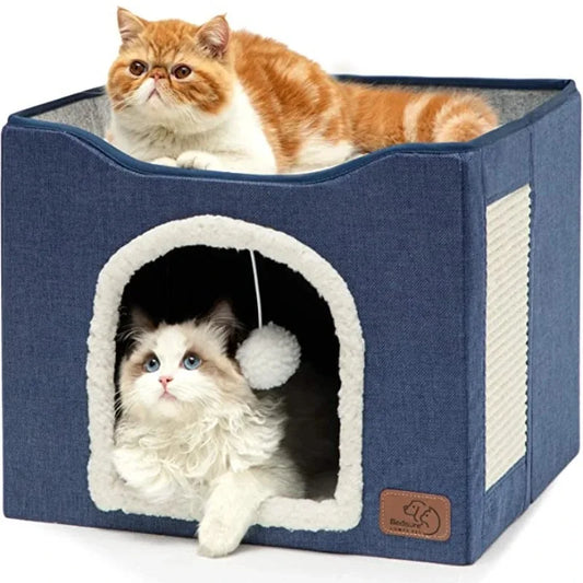 Winter Cat Bed – Warm House for Cats & Kittens