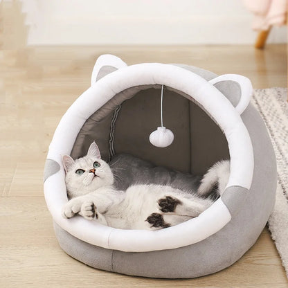 Cat Cave Bed – Semi-Closed Nest for All Seasons