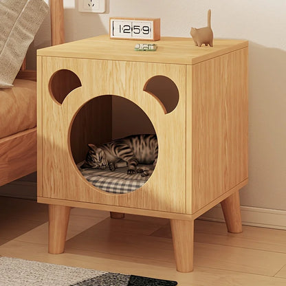Wooden Cat House – Bedside Cat Furniture