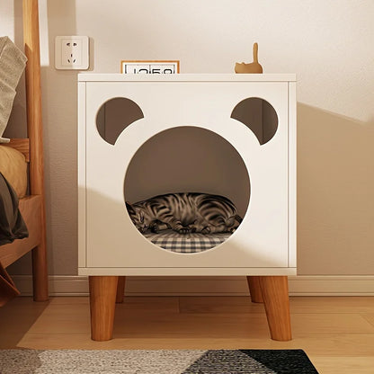 Wooden Cat House – Bedside Cat Furniture