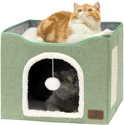 Winter Cat Bed – Warm House for Cats & Kittens