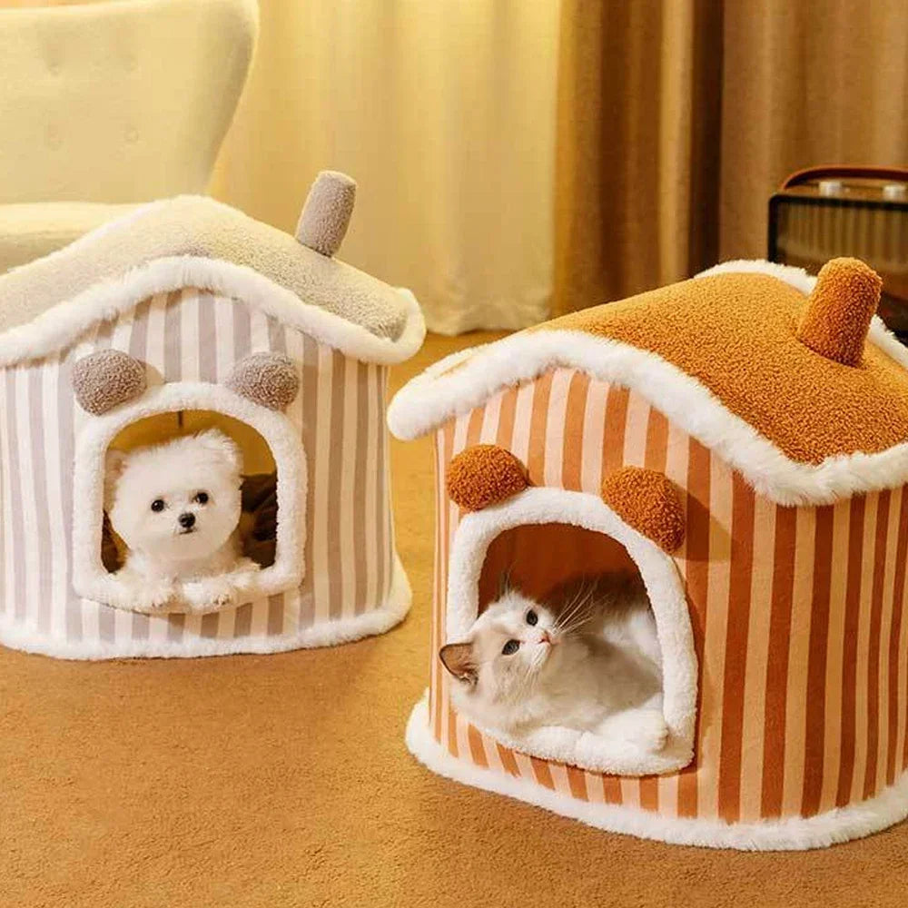 Indoor Winter Cat Dog House Deep Sleep Comfort Bed New Pet Nest Pets Tent Basket Cat Cave Cozy Dog Sofa Warm Cats Accessories