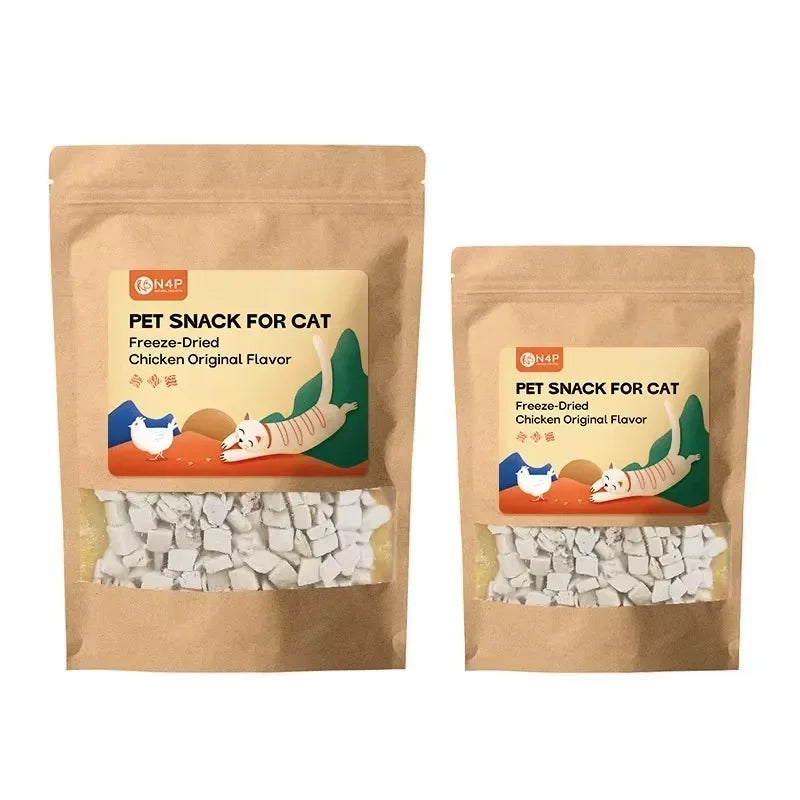 20/50g Cat Food Freeze-dried Chicken Cat Food of Dogs Pet Dry Food Pet Supplies Freeze-dried Chicken Granules Rich in Nutrition
