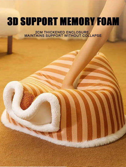 Indoor Winter Cat Dog House Deep Sleep Comfort Bed New Pet Nest Pets Tent Basket Cat Cave Cozy Dog Sofa Warm Cats Accessories