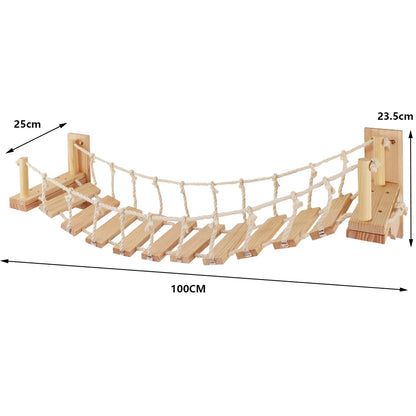 Wall-Mounted Cat Tree with Hammock